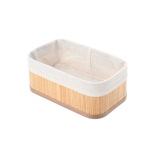 Estia Καλάθι Οργάνωσης Bamboo Essentials με Επένδυση 24.5x10εκ