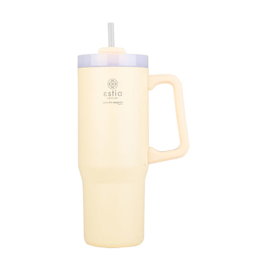 Estia Straw Tumbler XL Save The Aegean Ποτήρι Θερμός με Καλαμάκι - 900ml