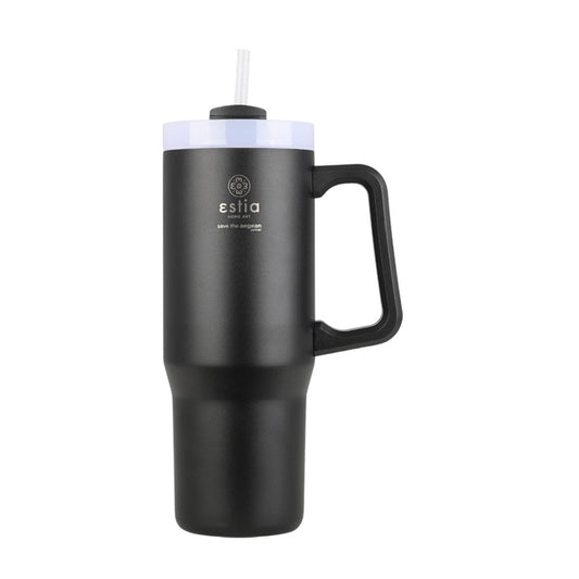 Estia Straw Tumbler XL Save The Aegean Ποτήρι Θερμός με Καλαμάκι - 900ml