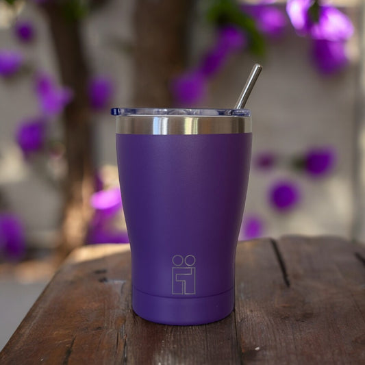 Hugs Coffee Cup Ποτήρι Θερμός με Καλαμάκι για Freddo - 350ml