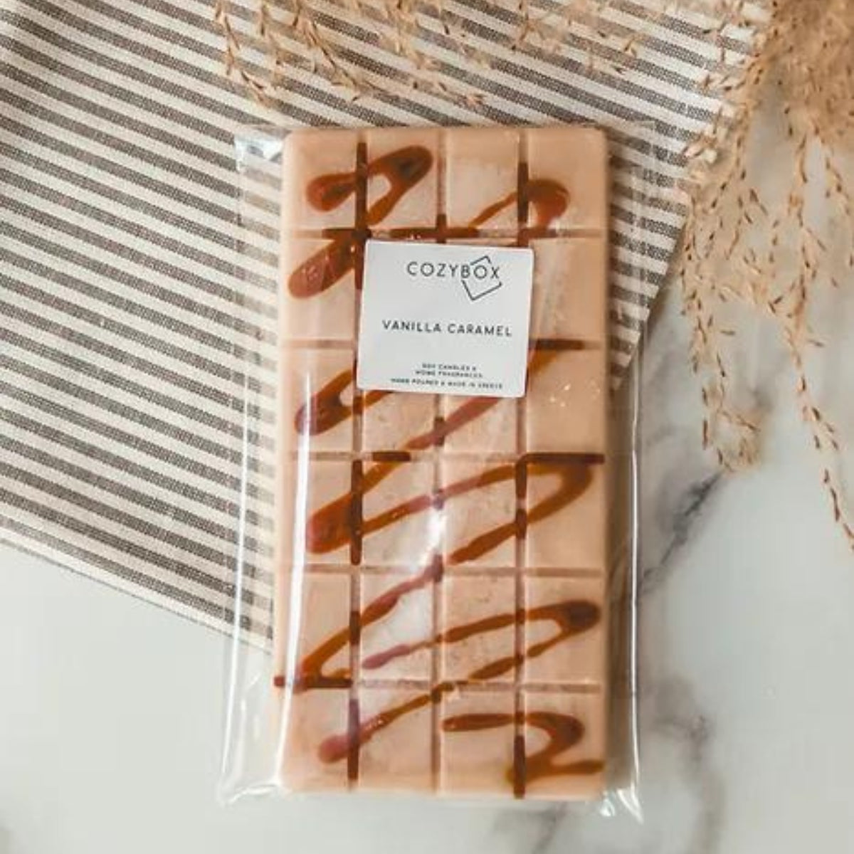 Cozybox Vanilla & Caramel Chocolate Bar Wax Melt από Κερί Eλαιοκράμβης