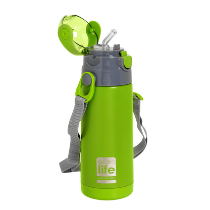 Ecolife Kids Παγουράκι Θερμός Green - 400ml